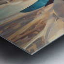 NEVER GIVE UP Metal print