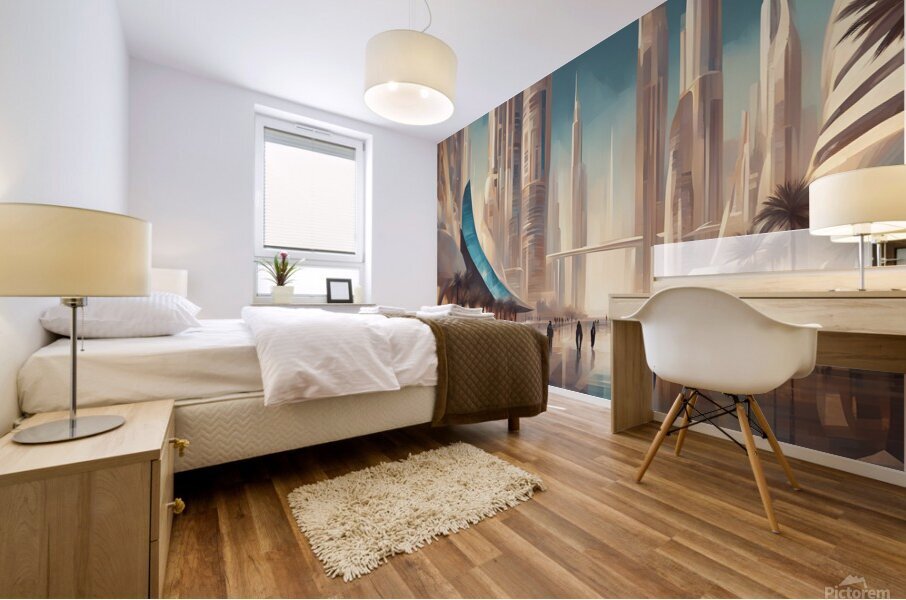 NEVER GIVE UP Mural print