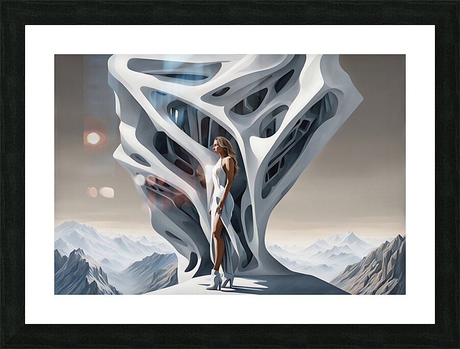 I AM THE QUEEN OF ART ARCHITECTURE Picture Frame print