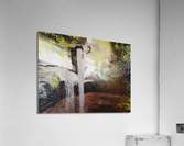 WATER FALL IN THE LAKE POND Acrylic Print
