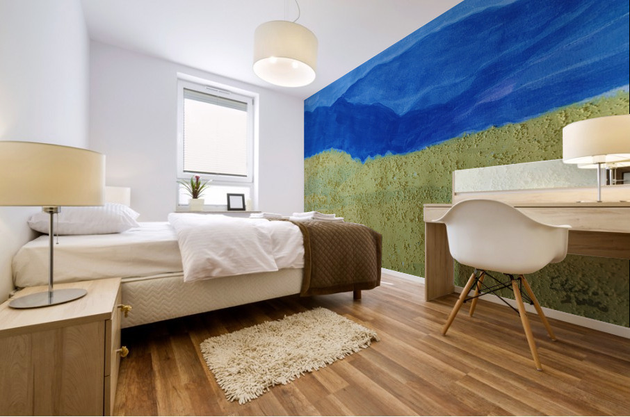 YELLOW FLOWER FIELD Mural print