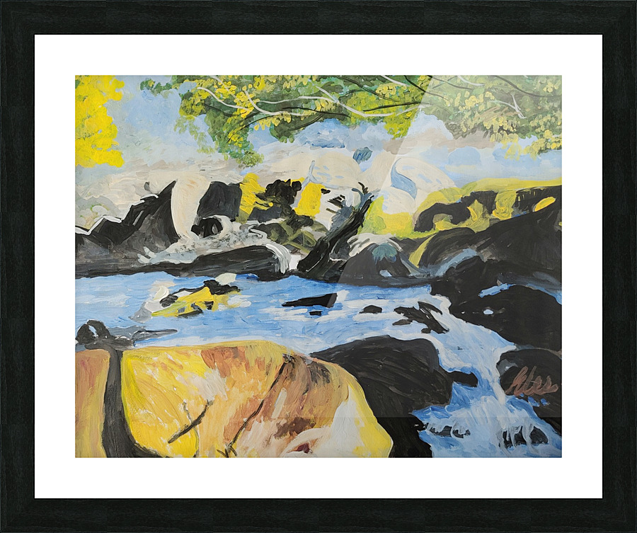 MY COLORED LAKE Picture Frame print
