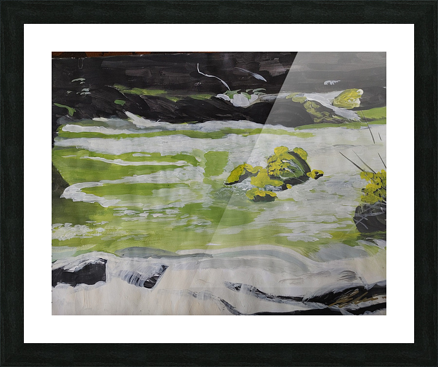RIVER ROCK Picture Frame print