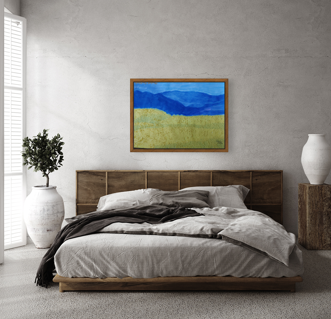 YELLOW FLOWER FIELD Reproduction
