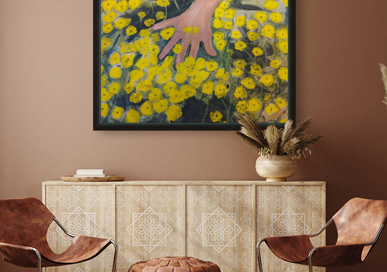 FEELING THE FLOWERS Reproduction