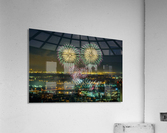 Flashing fireworks Acrylic Print