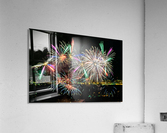 Rainbow Fireworks Acrylic Print