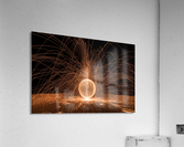 Fire display at cold night Acrylic Print