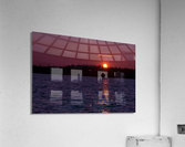 Sunset under the clouds Acrylic Print