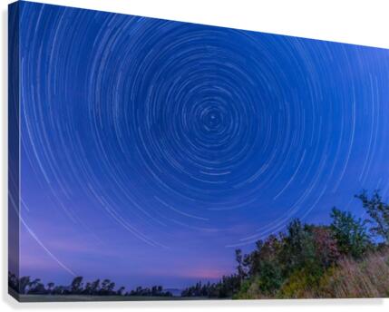 Lapatrie star trails Canvas Print