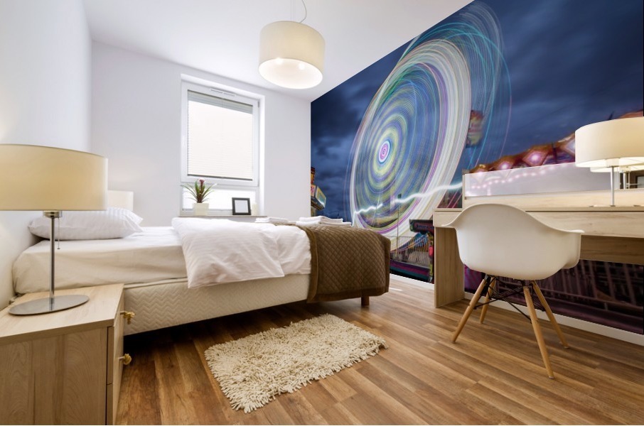 Lighttrails Mural print