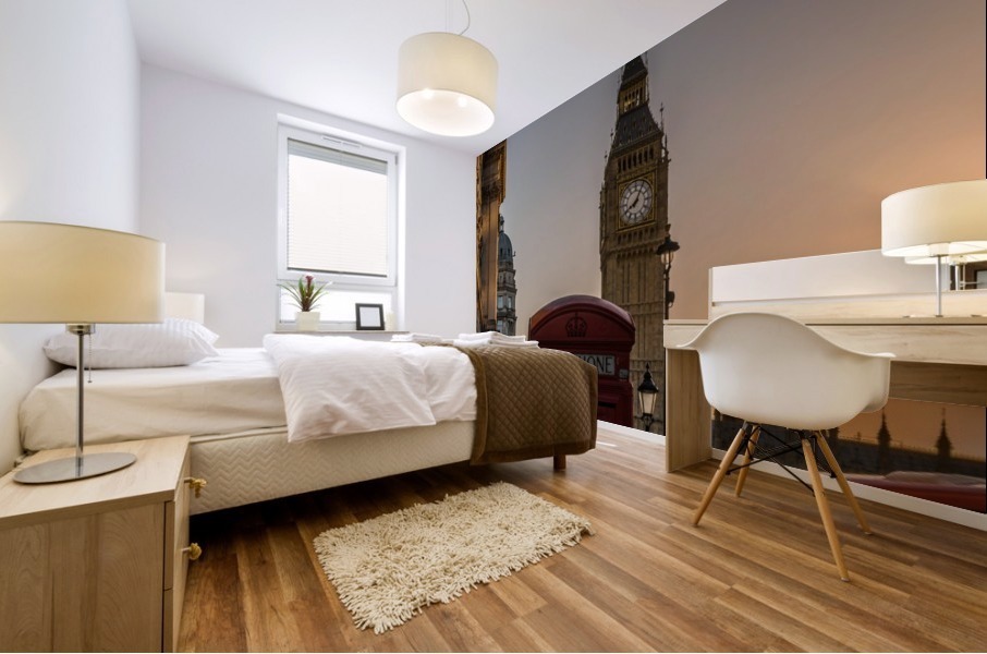 Sunrise over Bigben Mural print