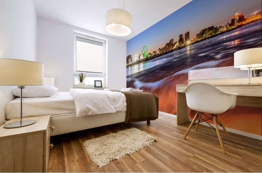 Burning River  Mural print