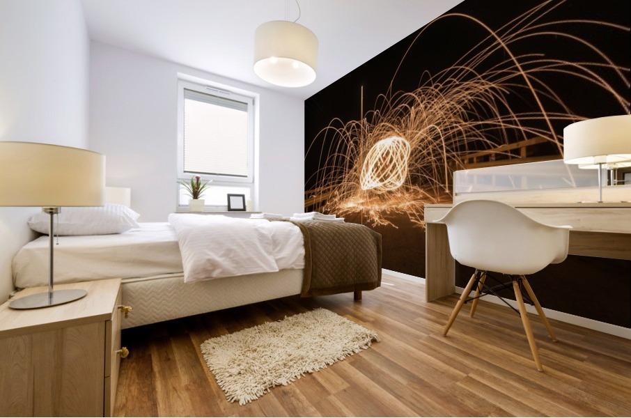 Spiral orb Mural print