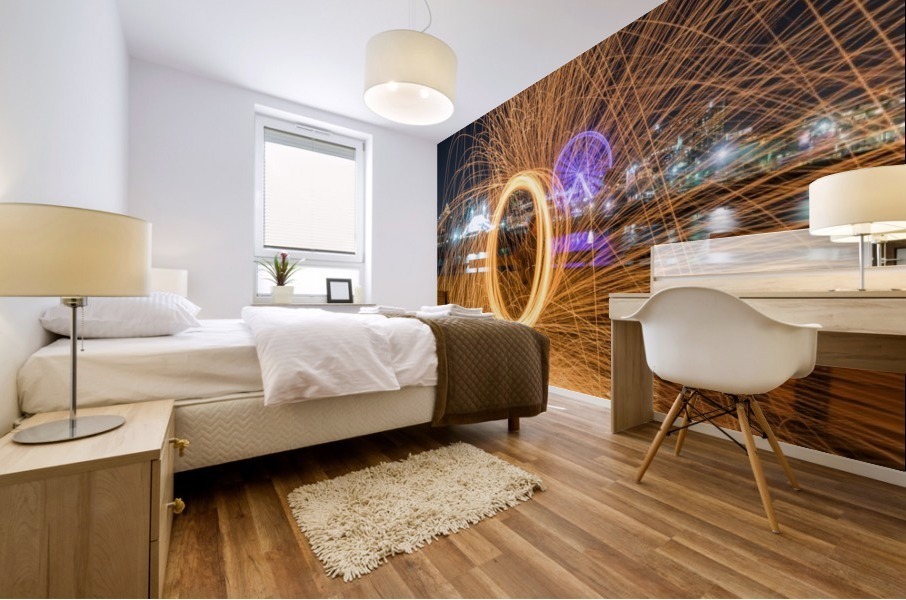 Fire Art Mural print