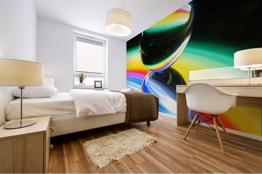 Double crystal ball Mural print