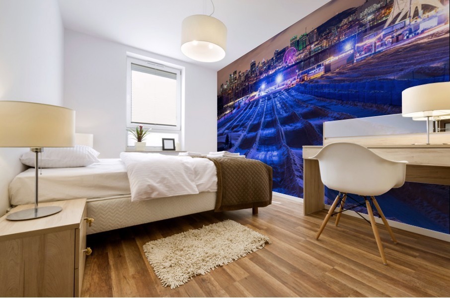 High angle in the slide Mural print