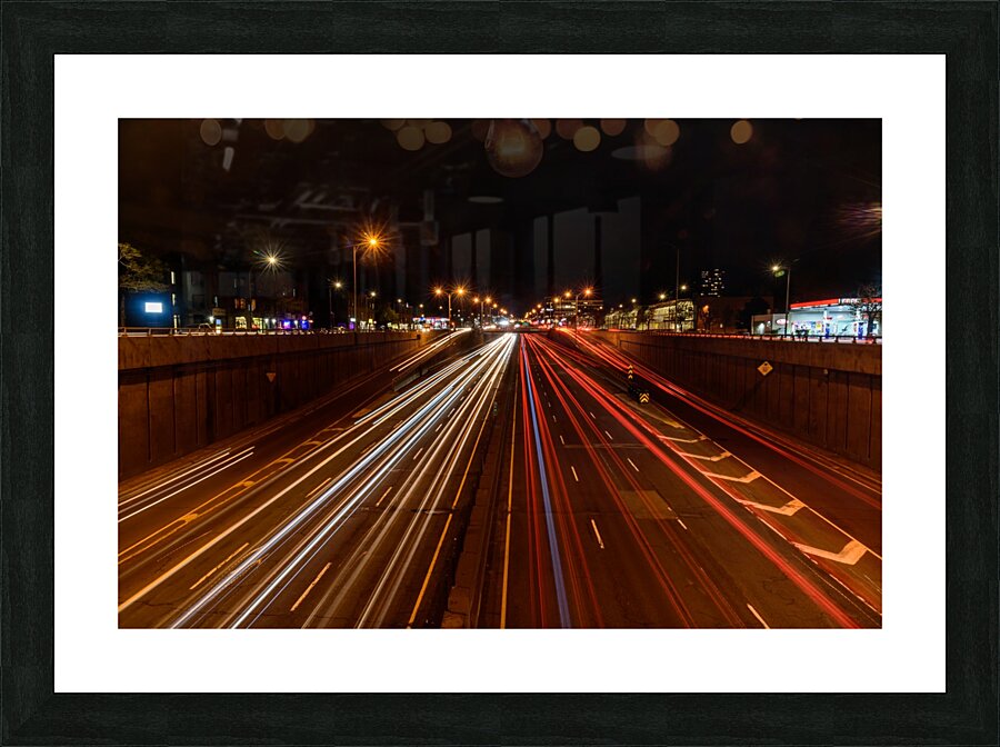 Lighttrails Picture Frame print