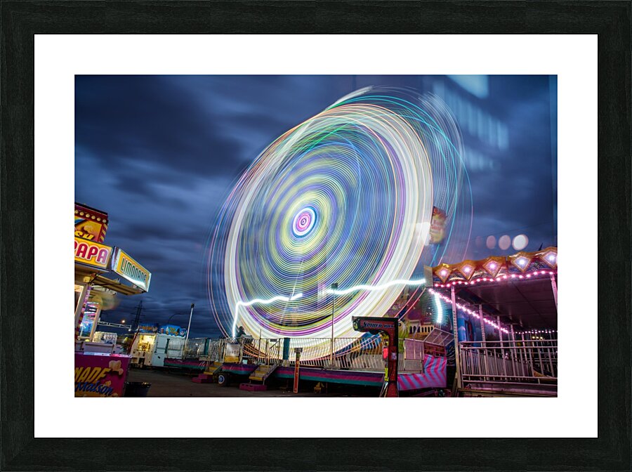 Lighttrails Picture Frame print