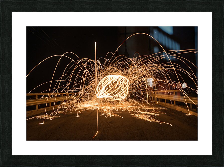 Spiral orb Picture Frame print