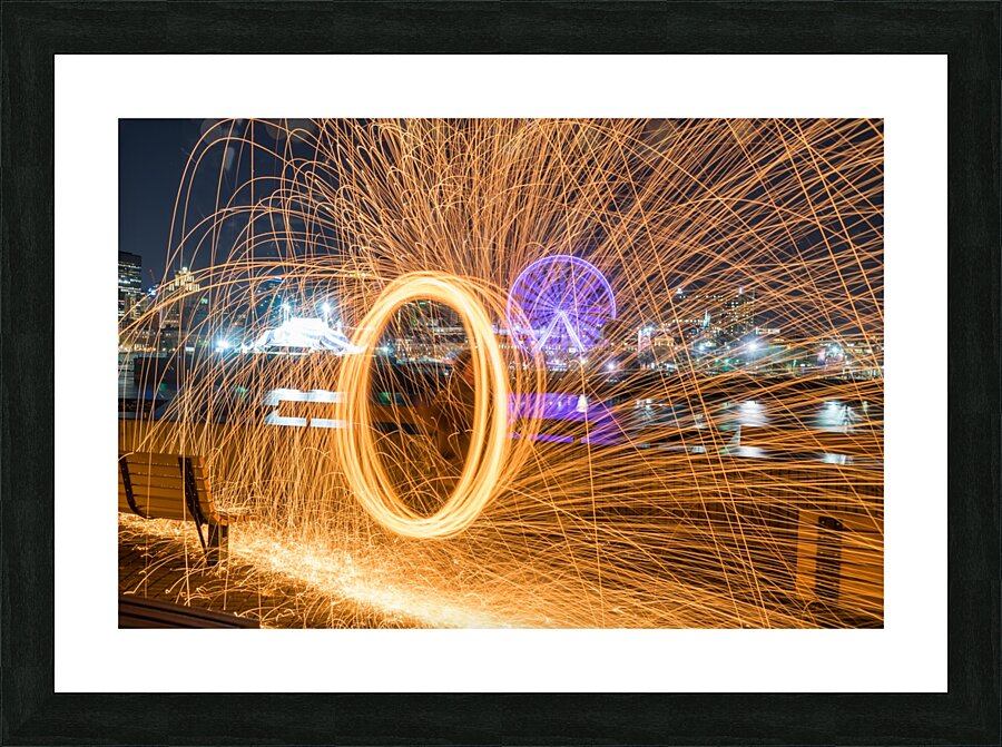 Fire Art Picture Frame print