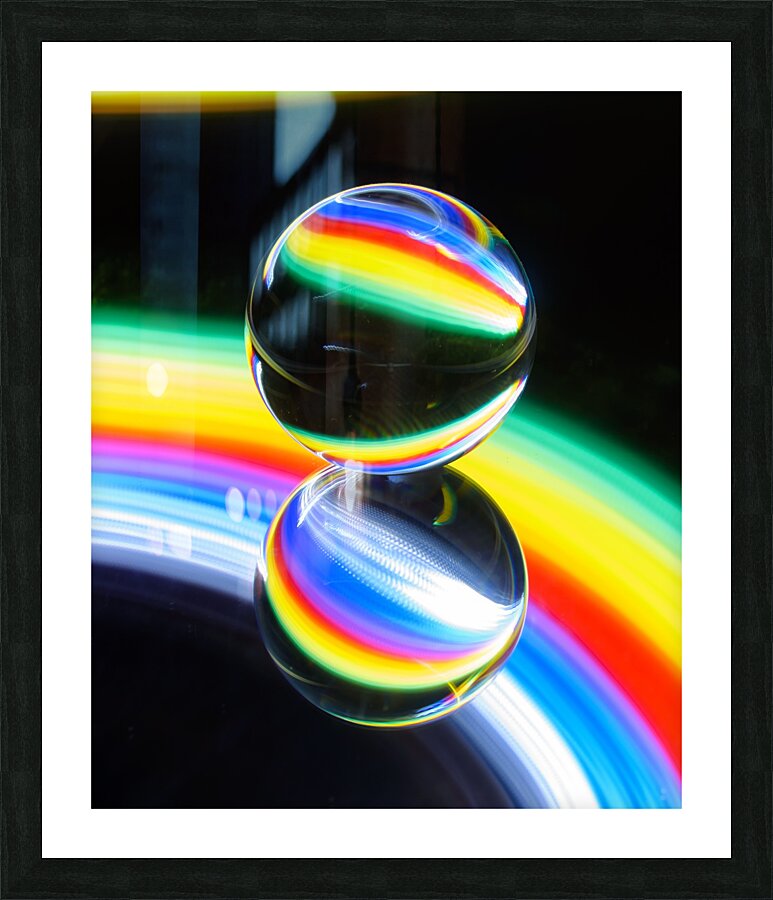 Double crystal ball Picture Frame print