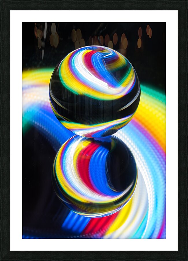 Lens ball Picture Frame print