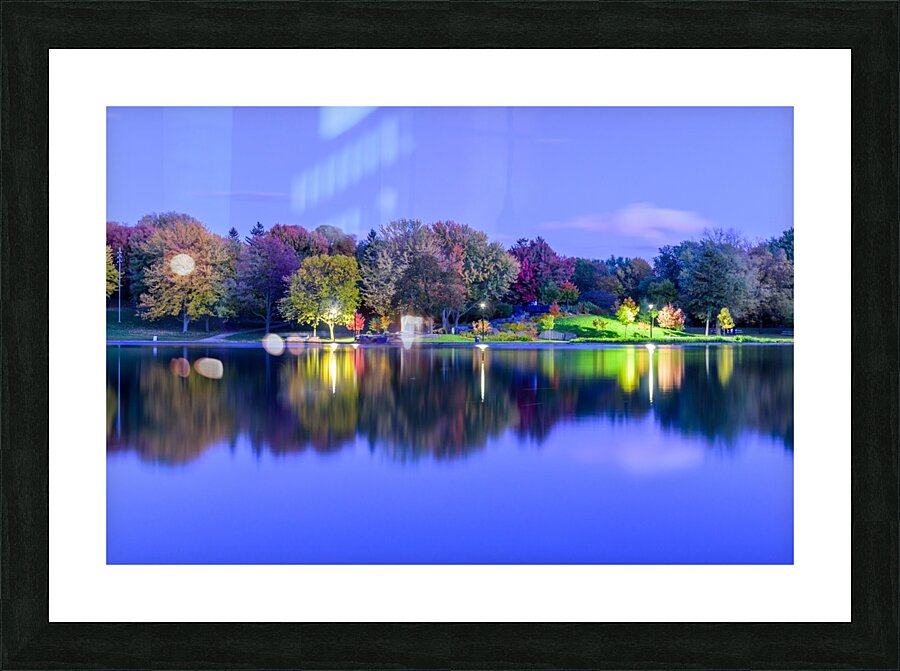 Beaver lake reflection Picture Frame print