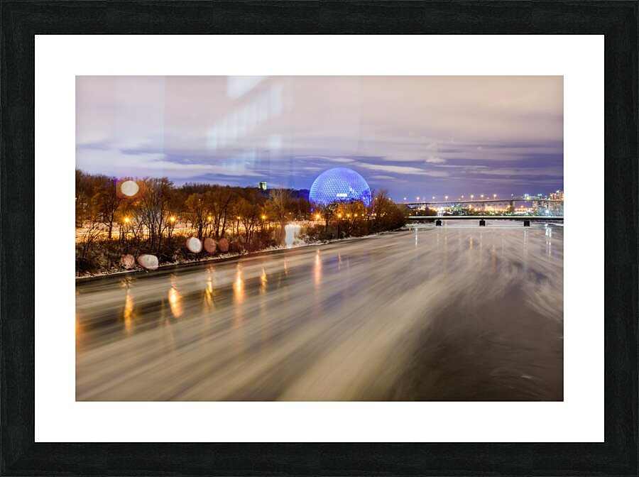 River flows Picture Frame print