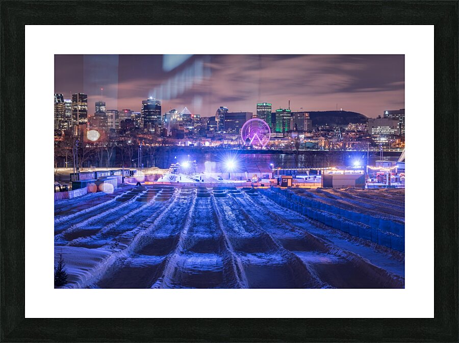 Winter slide Picture Frame print