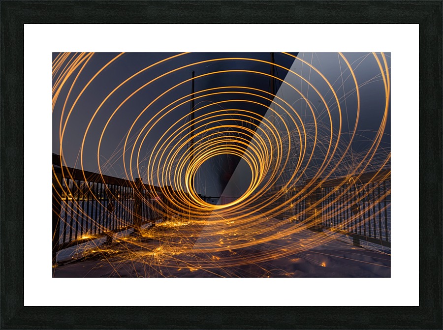 Spiral tunnel Picture Frame print