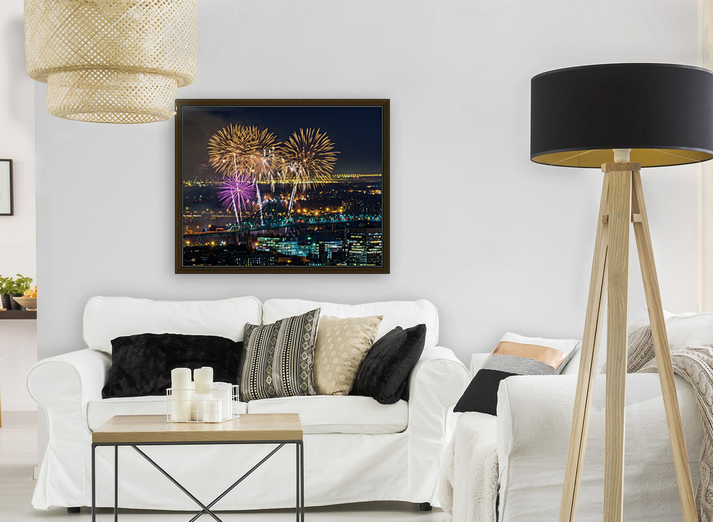 Coconut tree fireworks Reproduction