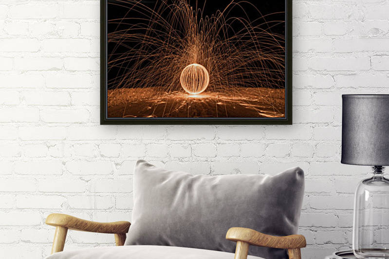 Fire display at cold night by RezieMart