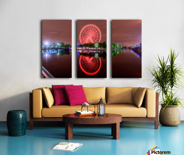 La Grande Roue de Montreal by RezieMart Wall Art
