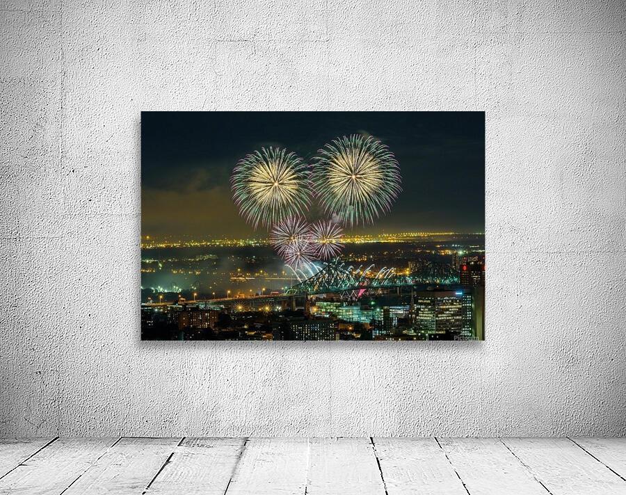 Flashing fireworks Wall Preview