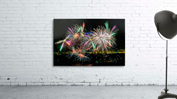 Rainbow Fireworks Wall Preview