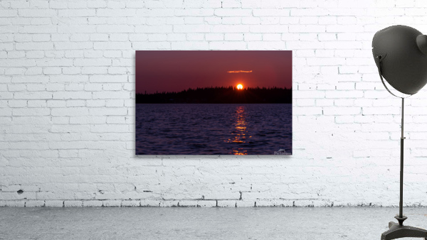 Sunset under the clouds Wall Preview