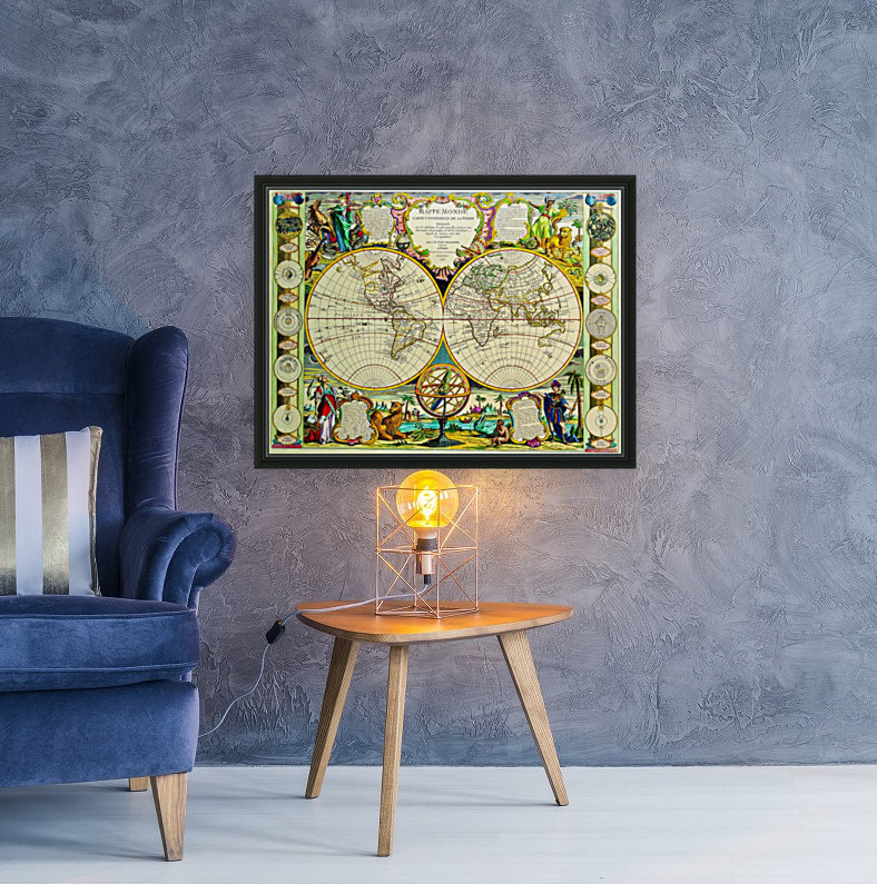 Ancient World Map 8 Reproduction