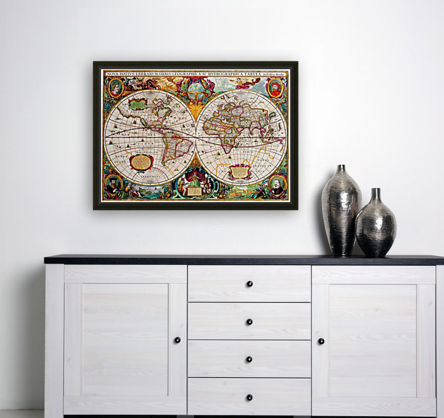 Ancient World Map 7 Reproduction