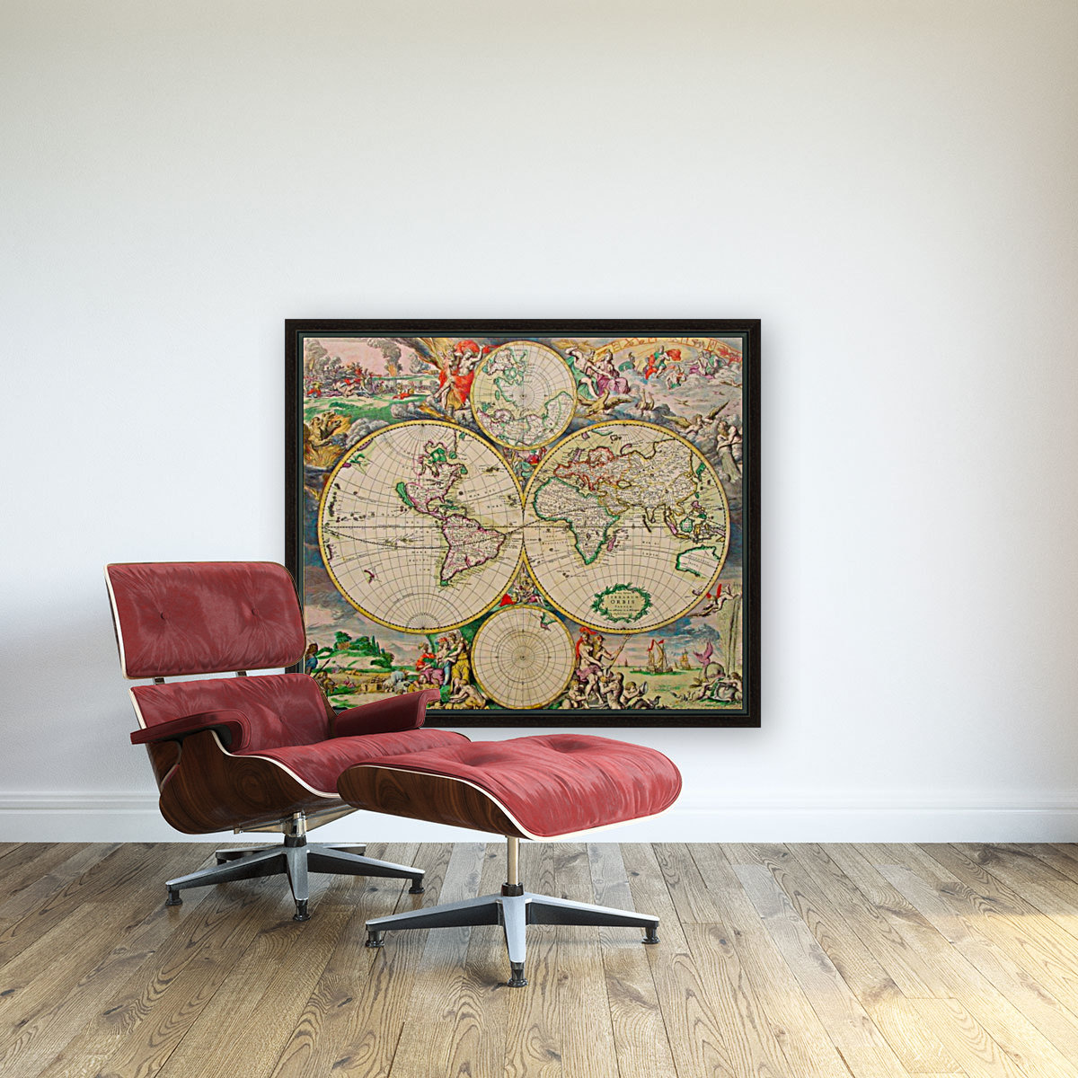 Ancient World Map 2 Reproduction
