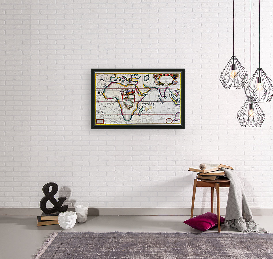 Ancient Africa Map Reproduction