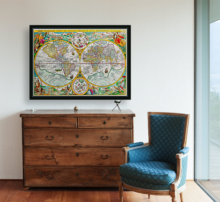 Ancient World Map 6 Reproduction