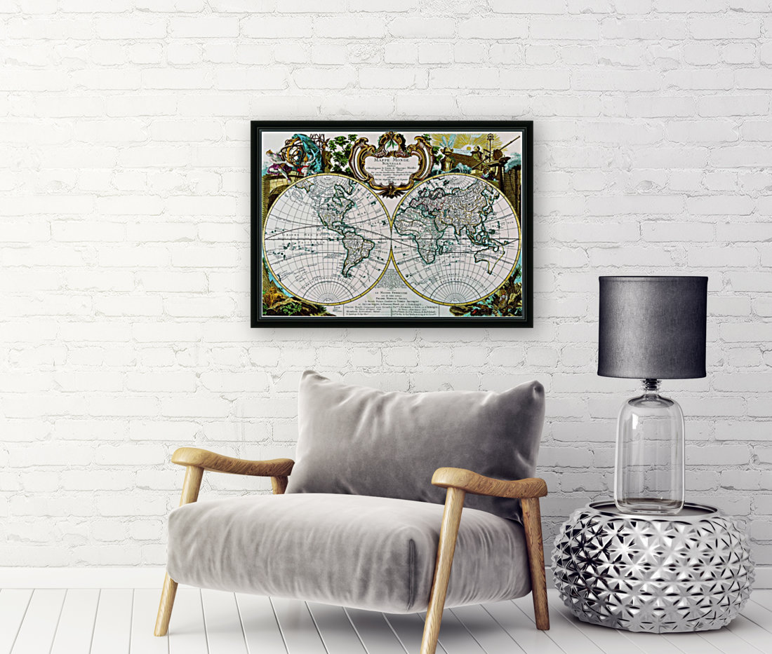 Ancient World Map 5 Reproduction