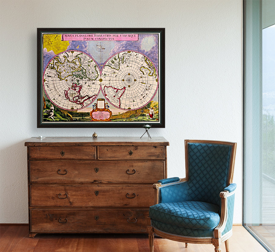 Ancient World Map 7 Reproduction