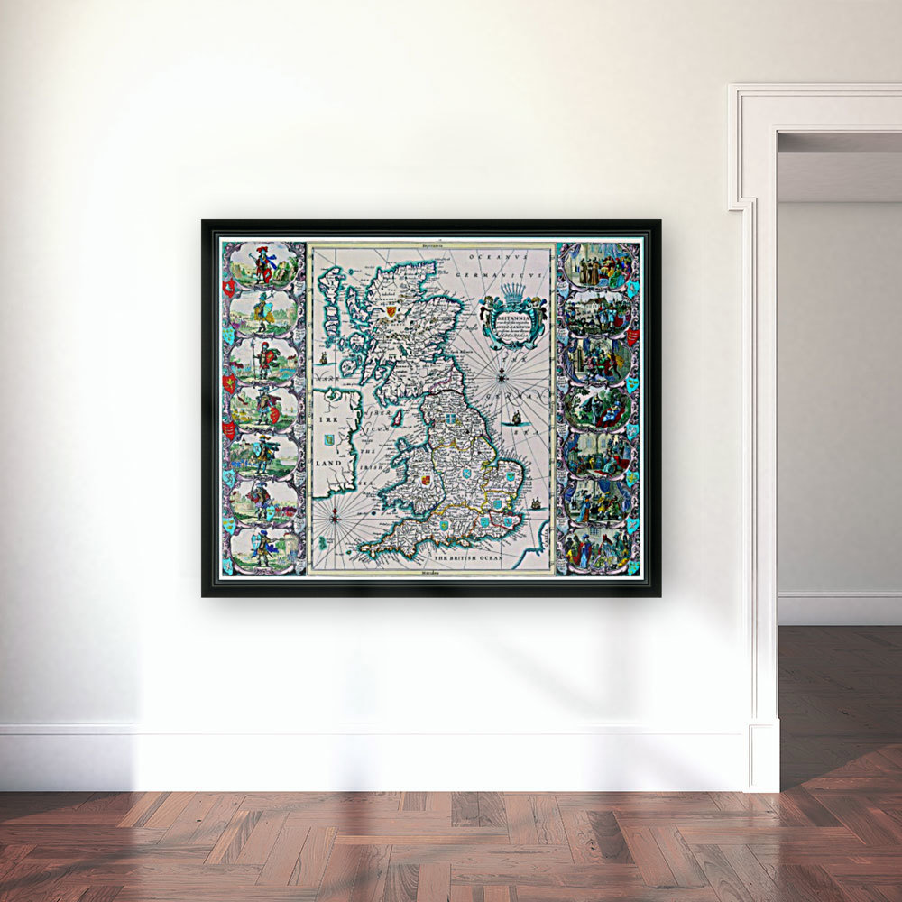 Ancient Britannia Map Reproduction