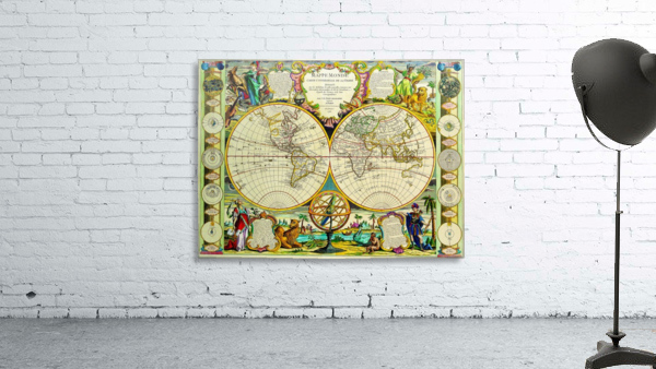Ancient World Map 8 Wall Preview
