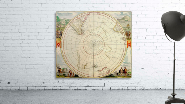 Terra Australis map Wall Preview