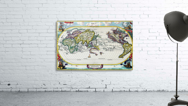 Ancient World Map 3 Wall Preview