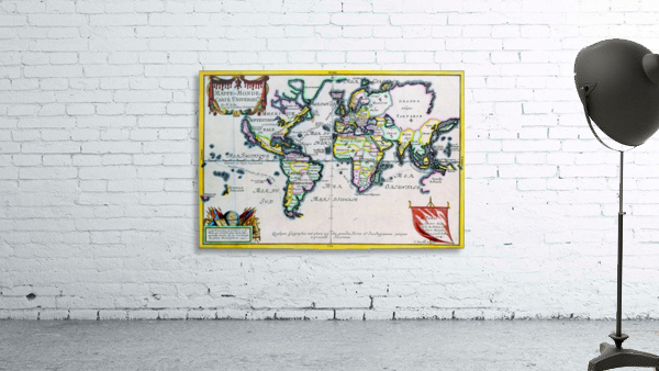 Ancient World Map 4 Wall Preview