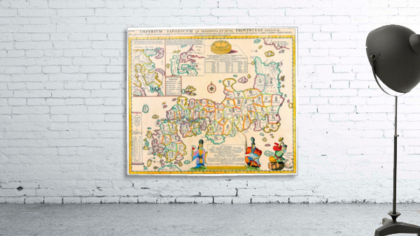 Ancient Japan Map Wall Preview
